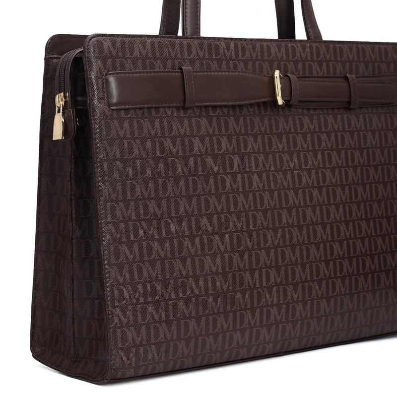 Da Milano Date Siena Monogram Leather Shoulder Bag - Date for Women | Best Price UAE